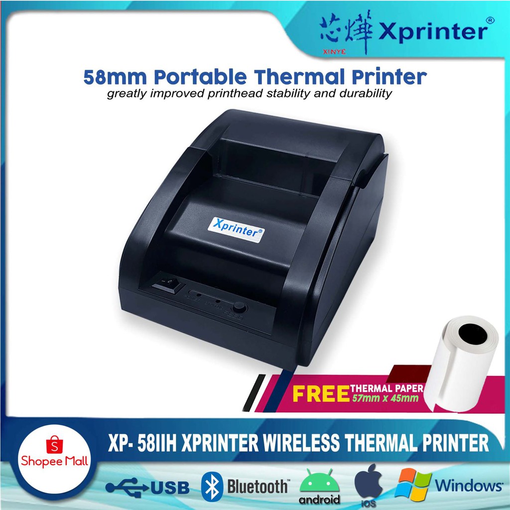 [ REDUCTION PHP 426.00 ] Xprinter XP58IIH Thermal Receipt Mini Printer