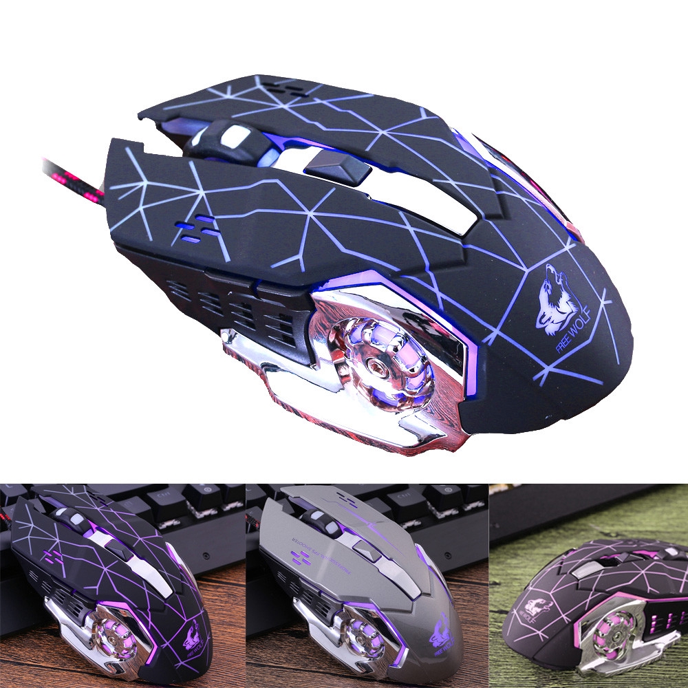 4000DPI Shift Key Wired LED Optical Gaming Mouse Mice USB Ergonomic Pro Gamer