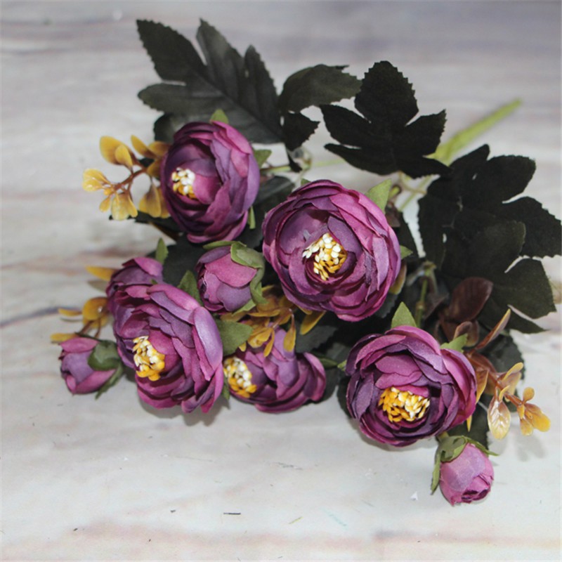 Vivid Autumn Artificial Flower Fake Water Lily Home Room Decor Real Touch  Fc