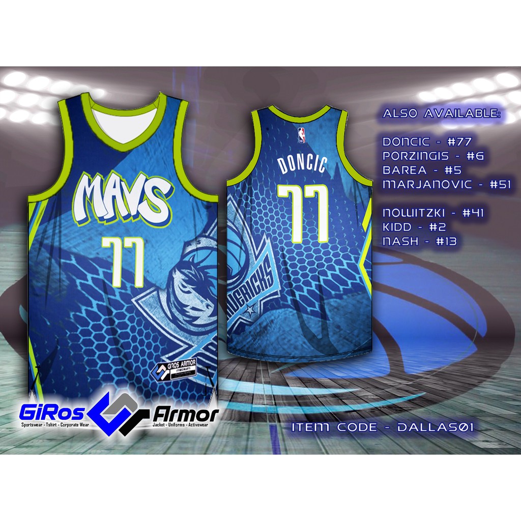 Dallas Mavericks Jersey (TOP) (Full Sublimation) GiRos Armor Concepts