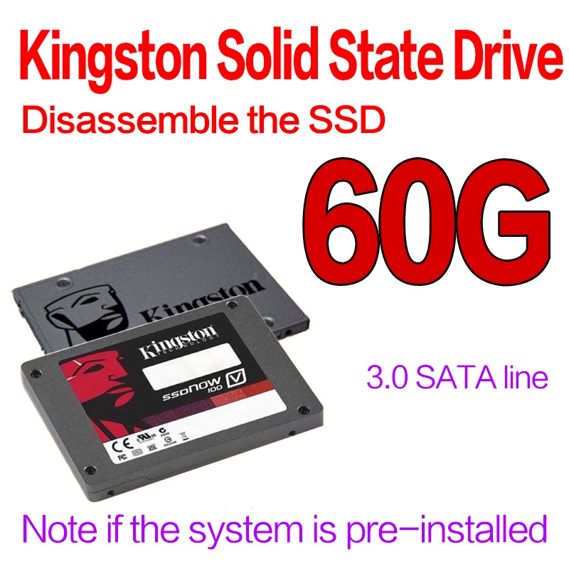 SV300S37A/60G 100% New 60GB SSD 60G SATAIII High Speed Solid State For Kingston 