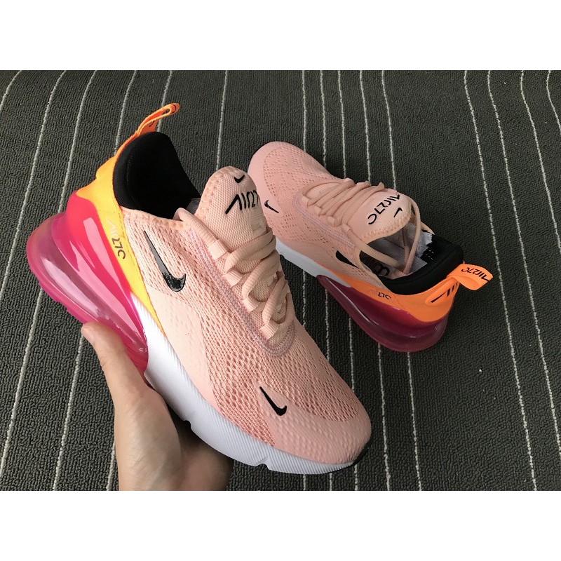 nike 270 orange and pink