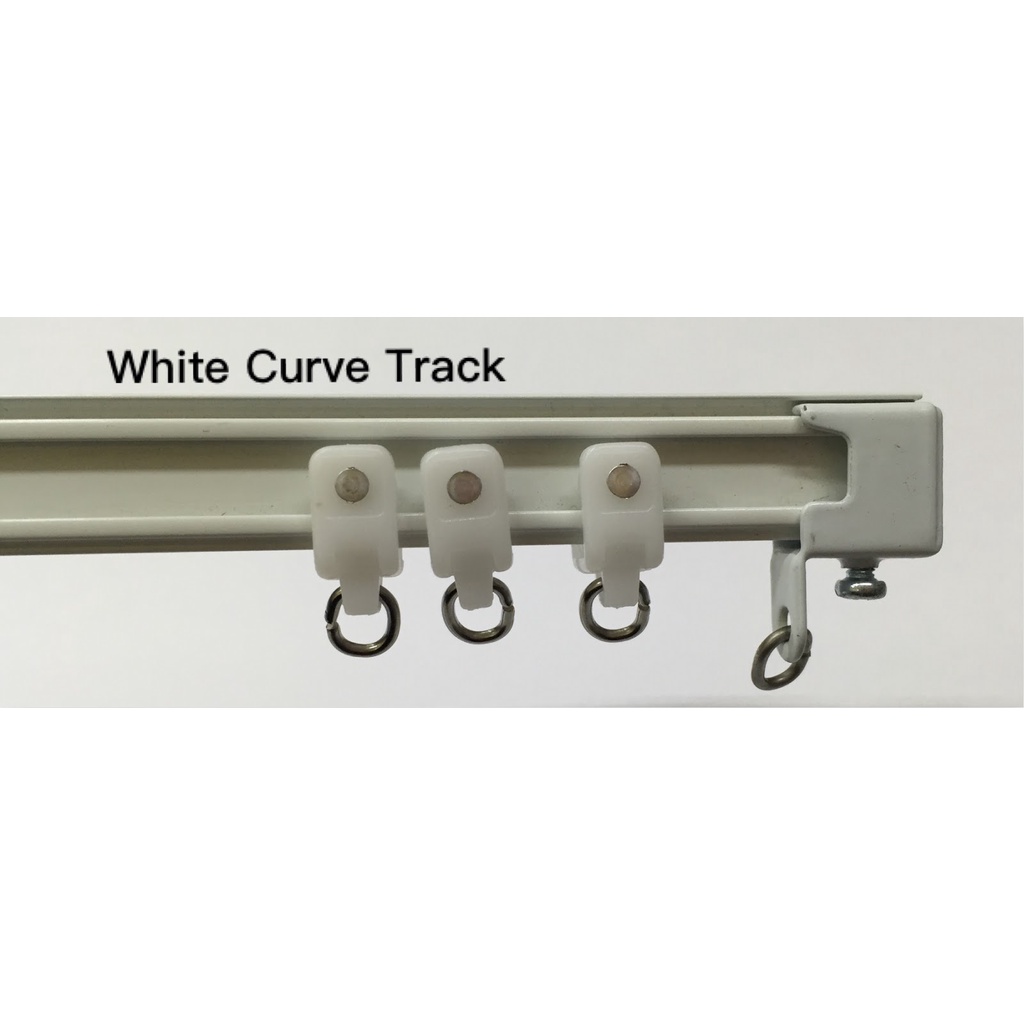 !READY STOCK! Curtain CURVE Track Railing Roller & End Cap Track
