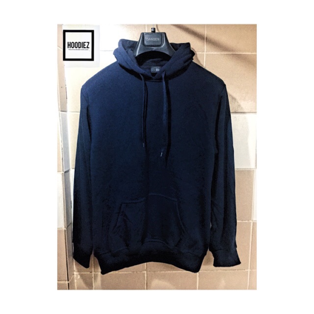 plain dark blue hoodie