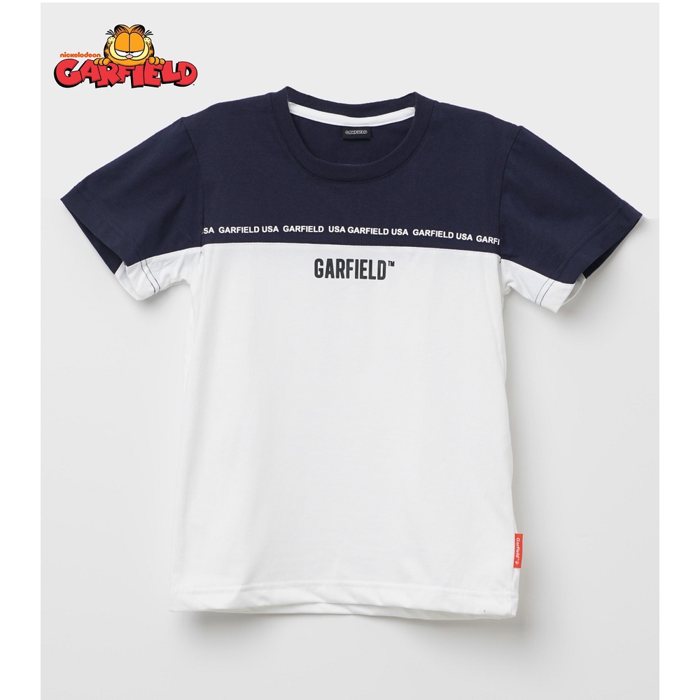 Garfield Children: Boys Dual Color Tshirt with Print Detail