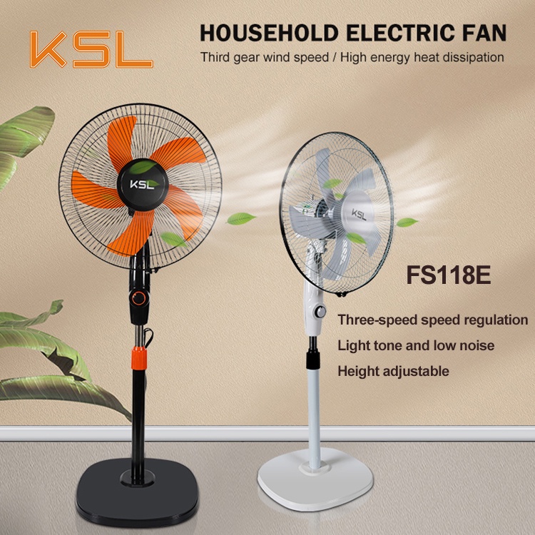 KSL 16 inch AC Electric Fan Stand Fan 220V Household Standard Electricfan 3 gear Wind Speed