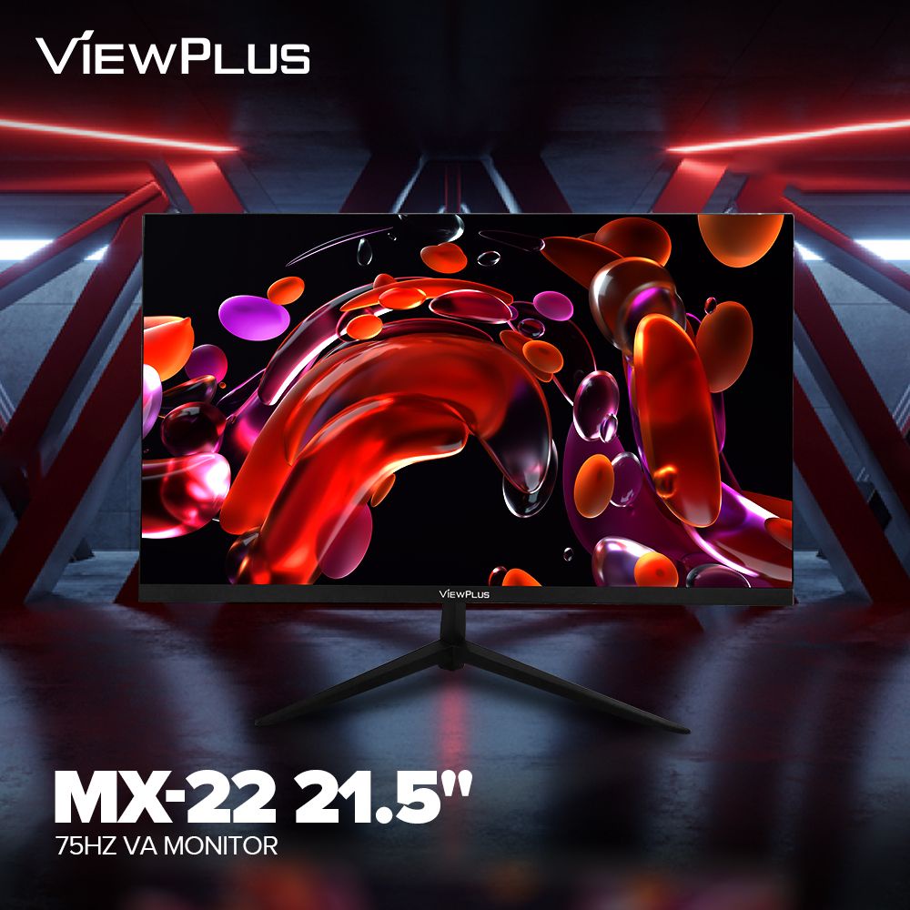 ViewPlus MX-22 22 inch Monitor 75Hz Frameless VA Panel Connector VGA ...