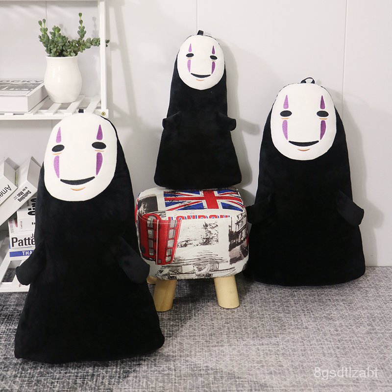 4060cm Funny Spirited Away Faceless Man No Face Plush Toys No Face Ghost Kaonashi Stuffed