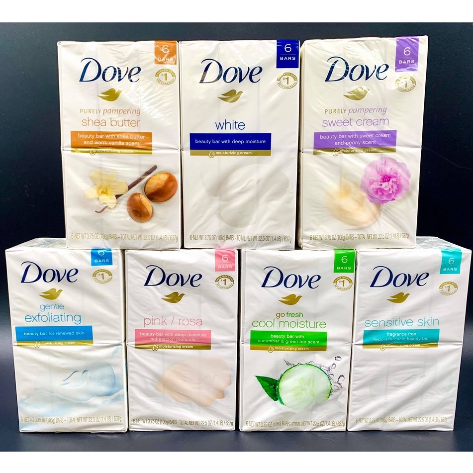 Dove Bar Soap 6 pcs per pack 3.75oz | Shopee Philippines