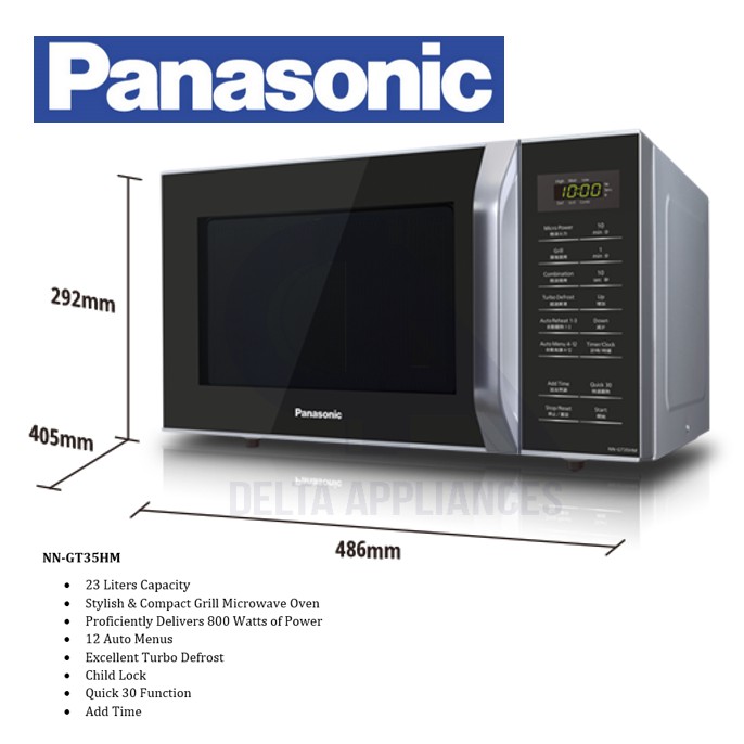 Panasonic Microwave Oven NN-GT35HM | Shopee Philippines