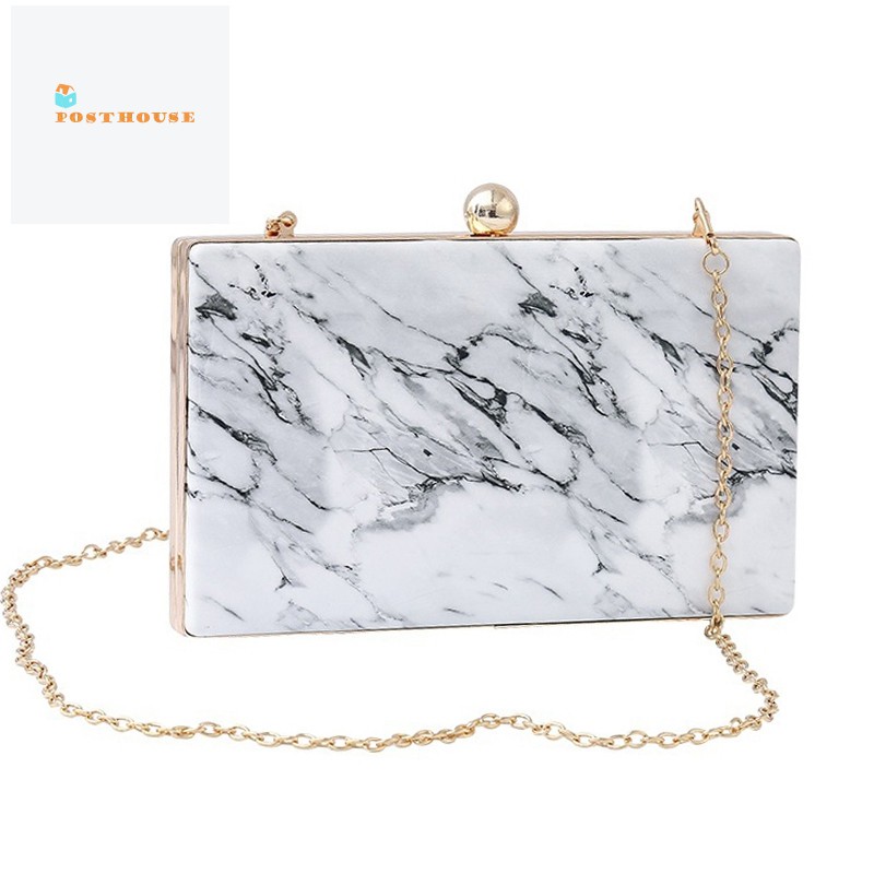 marble clutch bag