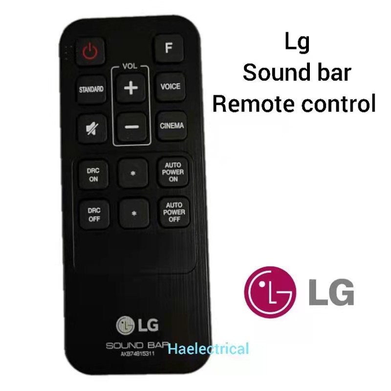 LG SoundBar Remote Control AKB74815311 (Selected Model) LAS454B S55A3-D ...