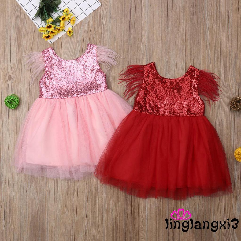 feather dress for baby girl