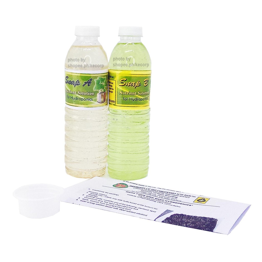 Snap Hydroponics Nutrient Solution 500ml 1 Set Shopee Philippines