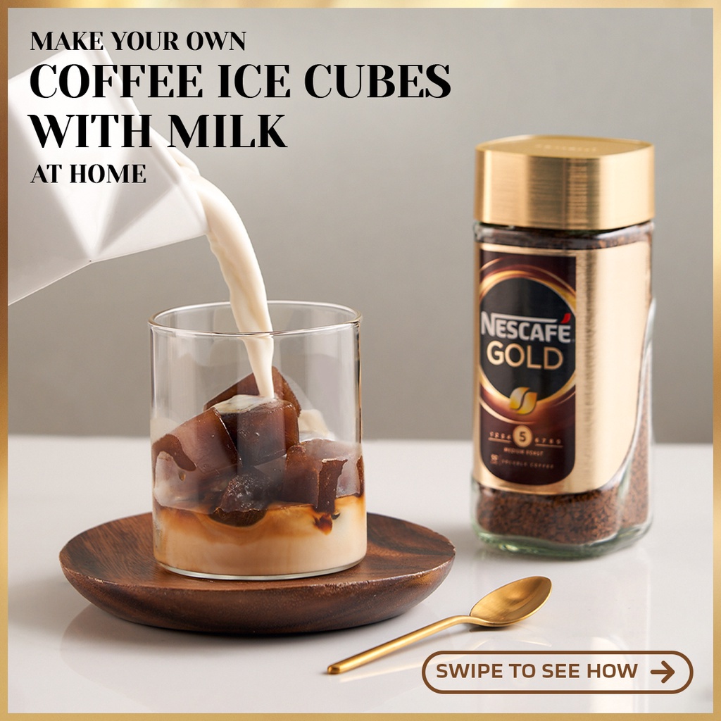 NESCAFÉ Gold 200g Café Home Kit (with FREE Nestlé Fresh Milk 250mL