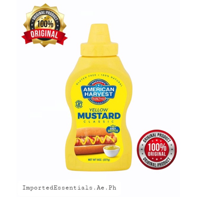 YELLOW MUSTARD by American Harvest 227g (8oz) Shopee Philippines