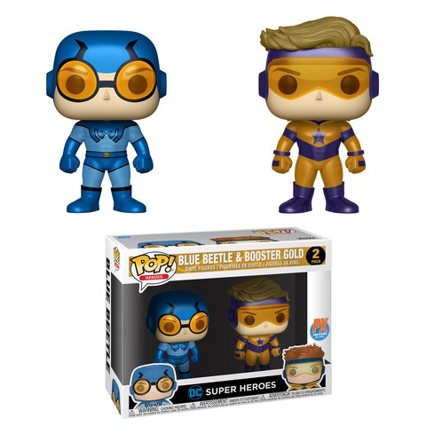 Heroes Booster Gold /& Blue Beetle Lot de 2 PX figures Funko Pop