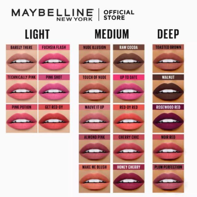 Maybelline Powder Matte Lipstick | Shopee Philippines