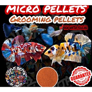 micro pellets grooming pellets 25grams fish aquarium for betta guppy color enhance replace live food