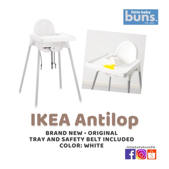 Ikea Antilop Original With Tray And Safety Seat Belt Shopee Philippines