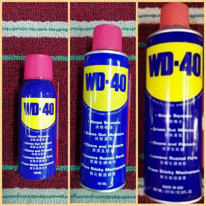 Original! WD40 Multi Purpose use Product (100/191/382ml) Shopee