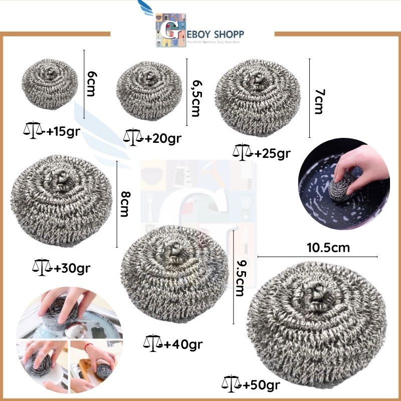 Stainless Coir / Dishwashing Wire / 50gr Rub Wire Shopee Philippines