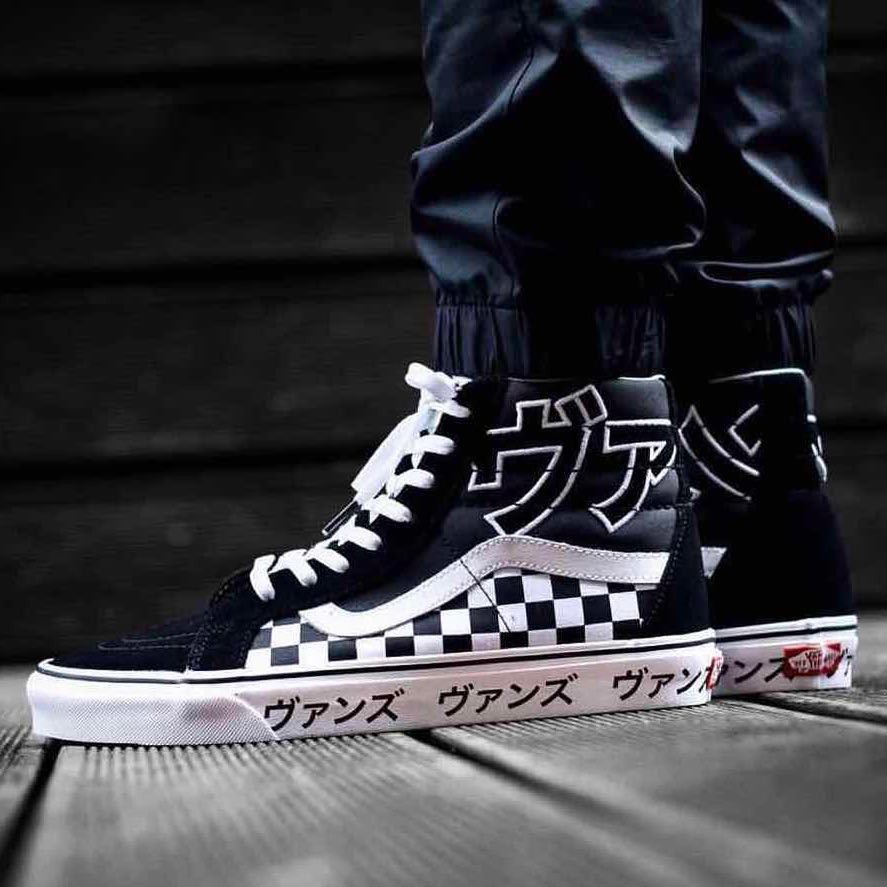 vans sk8 hi japanese typography pack