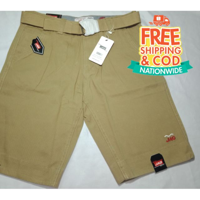 men's pull on khaki shorts