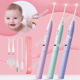 Baby Ear Cleaner Ear Wax Cleaner Picker Infant Ear Cleaner With Led Light With Soft Silicone Tip
