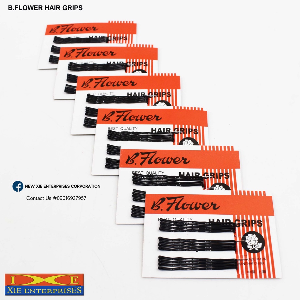 Hair Grips / Plain Black Hair Pin (Box / 3Dozen) (NEW XIE  ENTERPRISES) | Shopee Philippines
