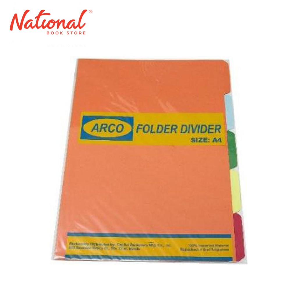 Arco Folder Divider A4 5Tabs Colored Shopee Philippines