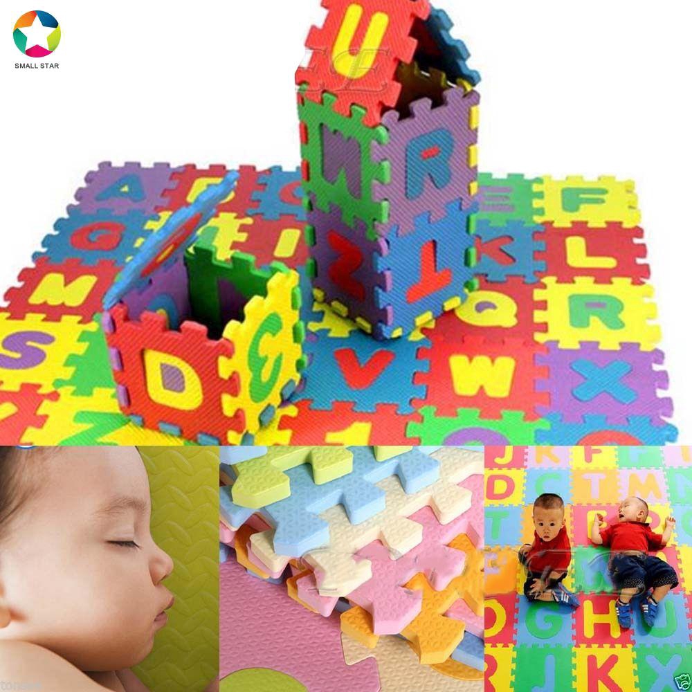 36pcs Alphabet Numbers Eva Floor Mat Baby Room Jigsaw Abc 123 Foam