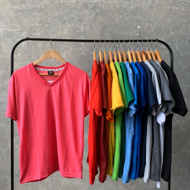different color plain t shirts