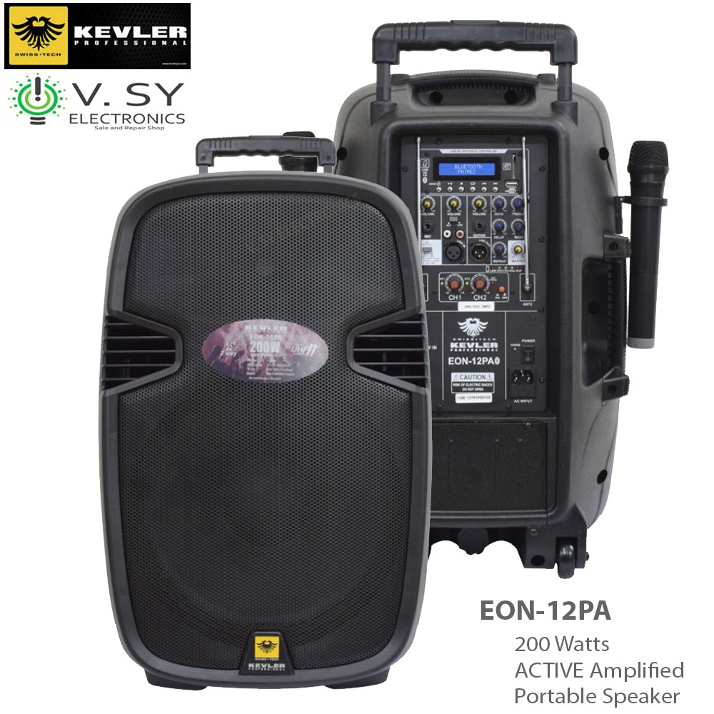 kevler-eon-12pa-12in-portable-pa-system-200w-amp-with-dual-vhf-mic-usb