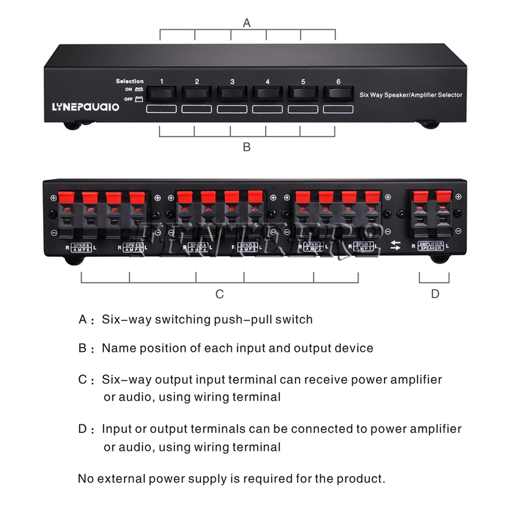 amp speaker selector