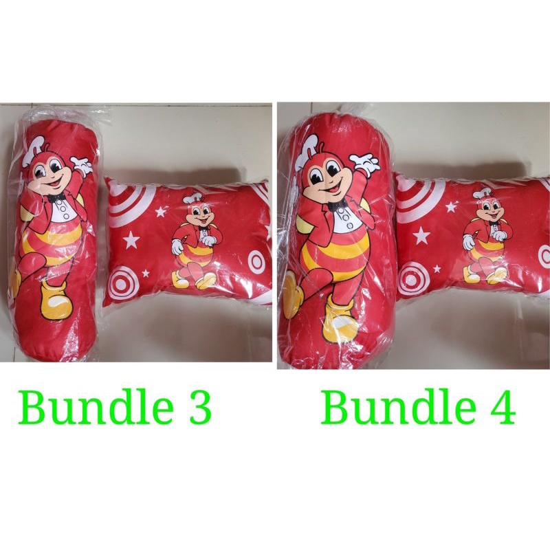 Authentic Jollibee Bundle Set (bolster pillow and mini pillow) Shopee Philippines