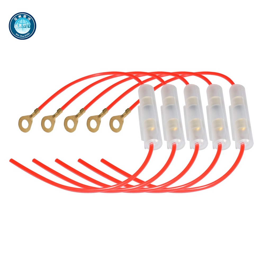 General purpose motorcycle fuse screw type 6x30mm inline glass fuse