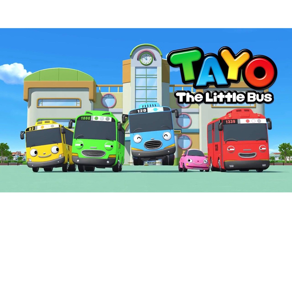 Tayo The Little Bus Kkoma Beoseu Tayo Trending Cartoon Mini Bus 4 In 1 Tayo Rogi Lani Gani Shopee Philippines