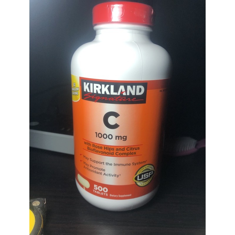Kirkland Signature Vitamin C with Rose Hips and Citrus 500 Tablets
