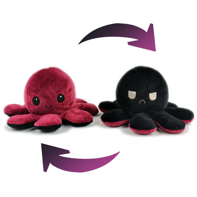 octopus toy sad and happy