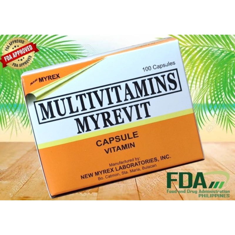 MYREVIT 100 Capsules (MULTIVITAMINS) Shopee Philippines
