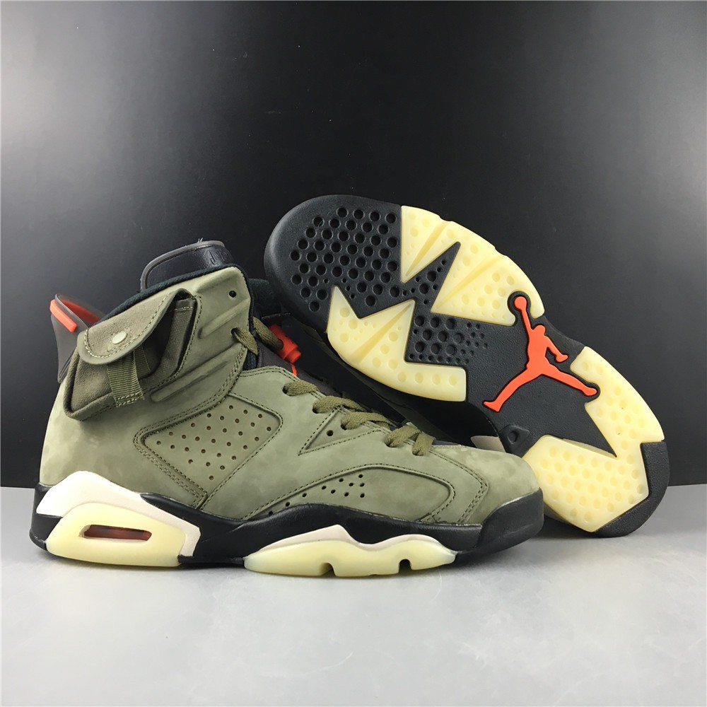 army green jordan 6
