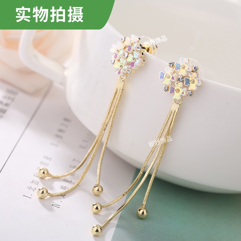 50 Styles Korean Long Dangle Earrings for Women Fashion Girls Full Crystal Pearl Tassel Earrings - Image 4
