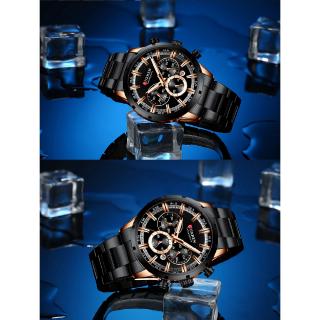 CURREN Men Watch Waterproof Luxury Stainless Steel Watches Chronograph Brand  Busines Quartz Wristwatch #9