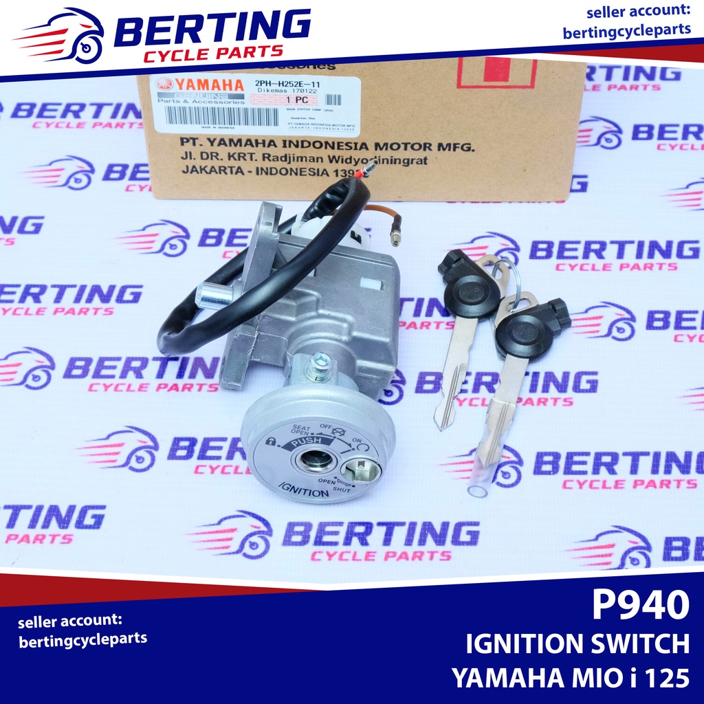 IGNITION SWITCH ASSEMBLY Yamaha Mio i 125 Genuine 2PHH252E11 Shopee Philippines