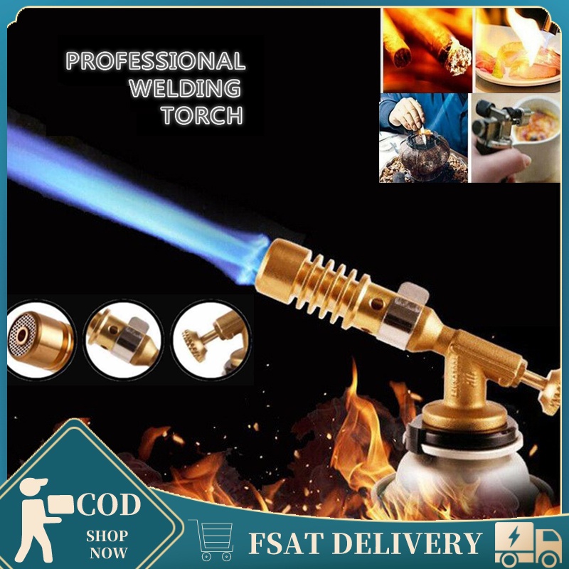 Portable Gas Torch Butane Gas Welding Torch Cooking Blow Torch Copper Gun Torch Butane Shopee 7527