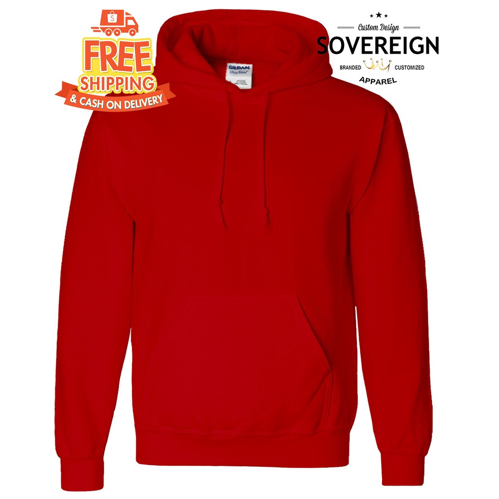 red hoodie jacket