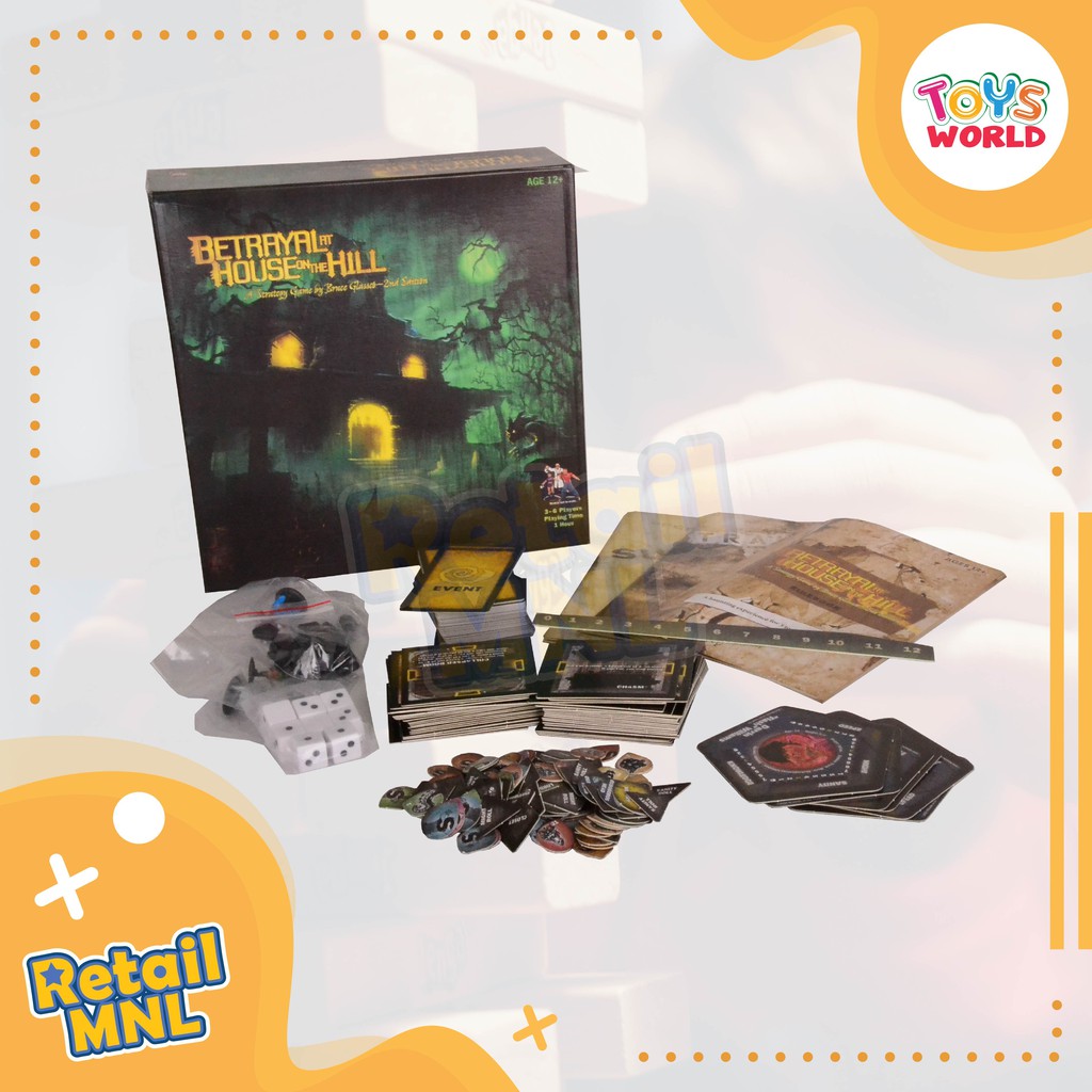 Retailmnl Betrayal At House In The Hill 2nd Edition Board Game Shopee Philippines