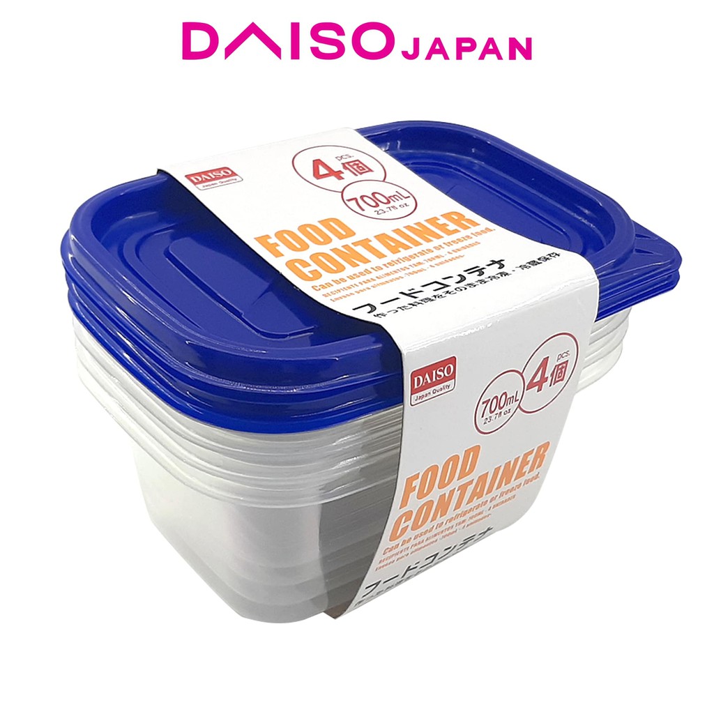 Daiso Food Container 700 ml 4 pcs Shopee Philippines