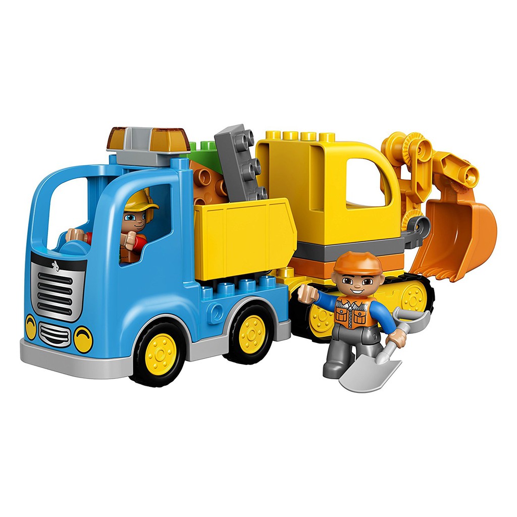 truck and tracked excavator duplo